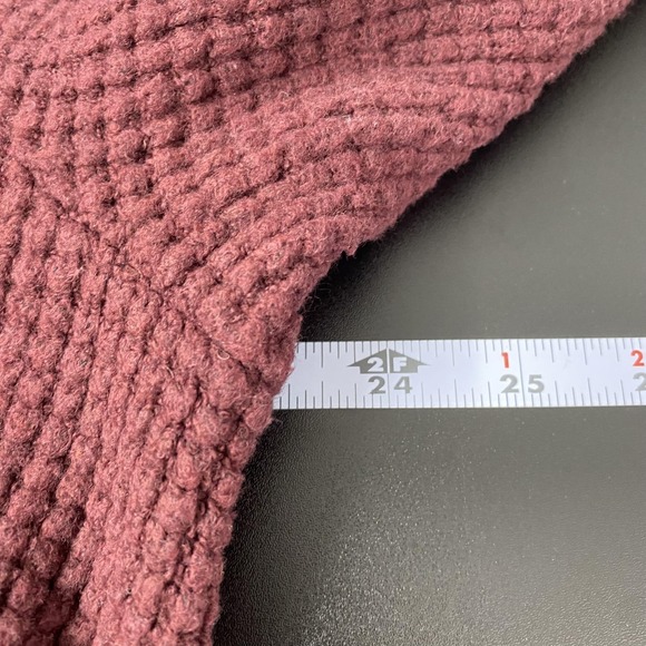 L.L. Bean Cardigan Sweater Womens 2X Plus Purple Full Zip Collared Knit Pockets - Picture 9 of 13